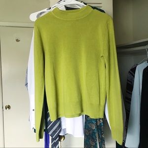 3/$15 Sag Harbor Pea Green Sweater
